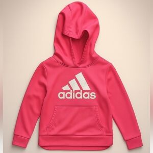 Adidas Kids Bright Pink Hoodie
